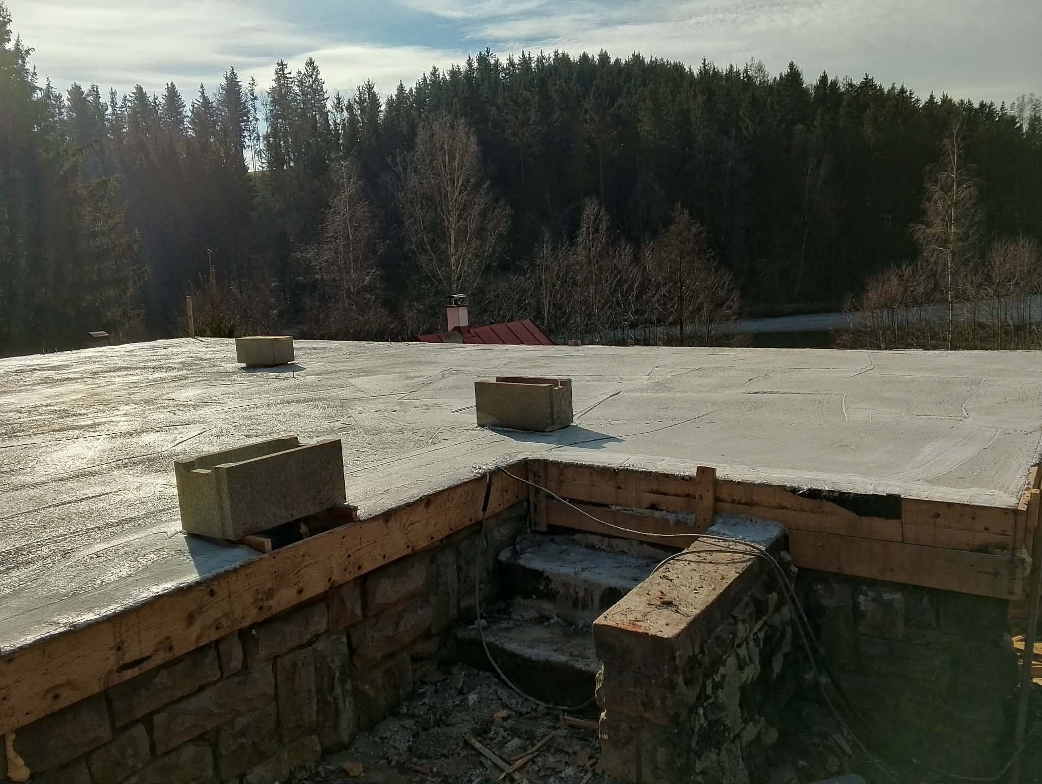 Výstavba rodinného domu - dřevěná konstrukce střechy